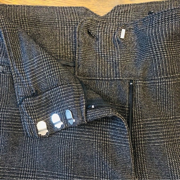 Lane Bryant Gray Glenn Plaid Print Wide Leg Pants with Flaws CS11071851 - Picture 10 of 11